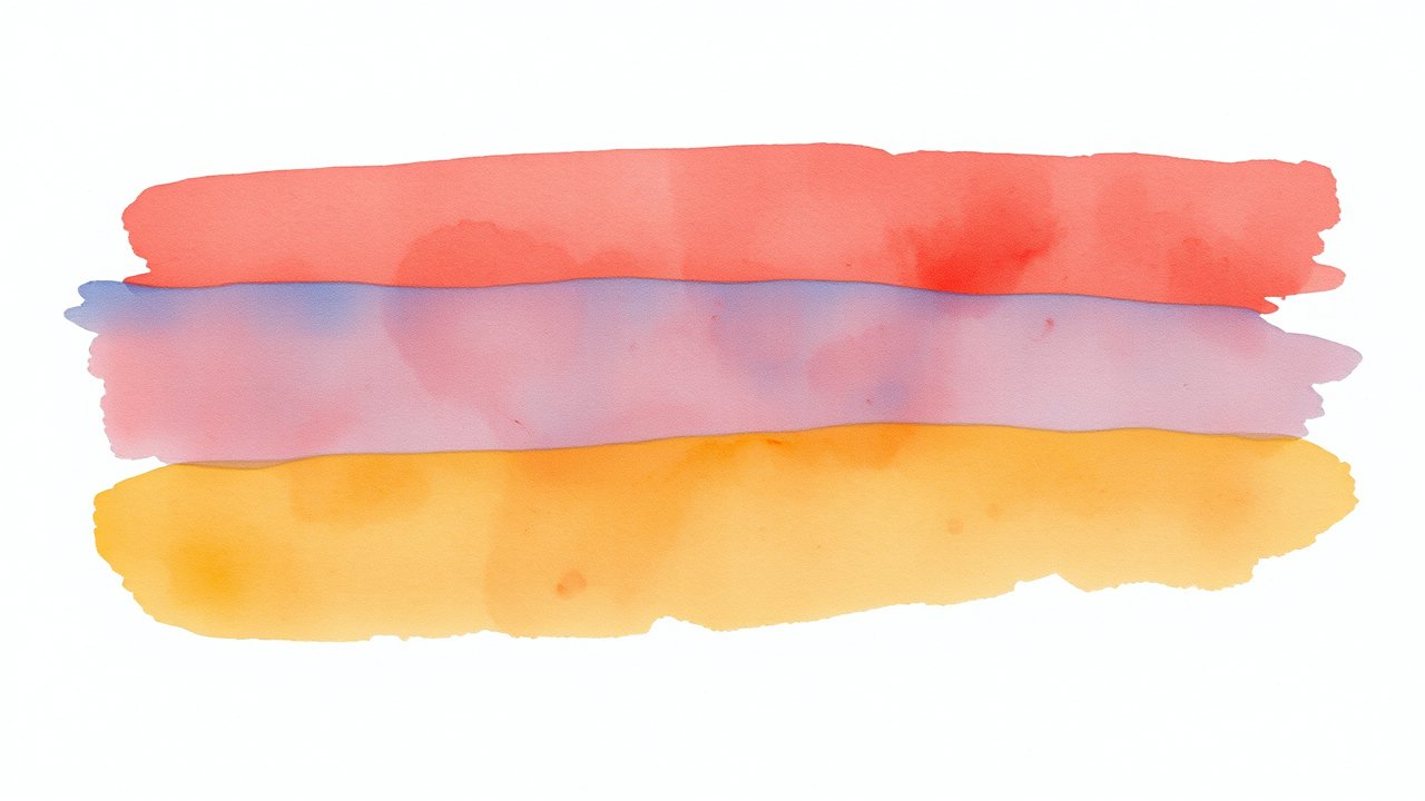 Flag of Armenia 🇦🇲 in watercolor style