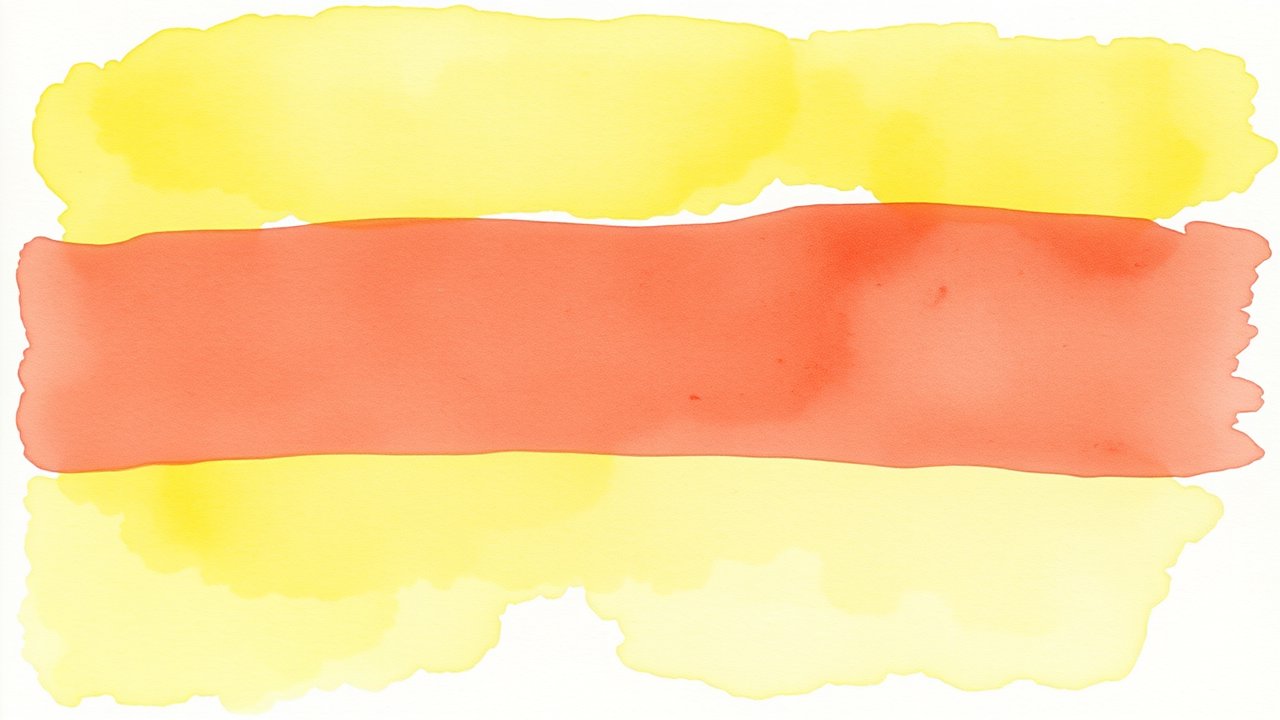 Flag of Lithuania 🇱🇹 in watercolor style