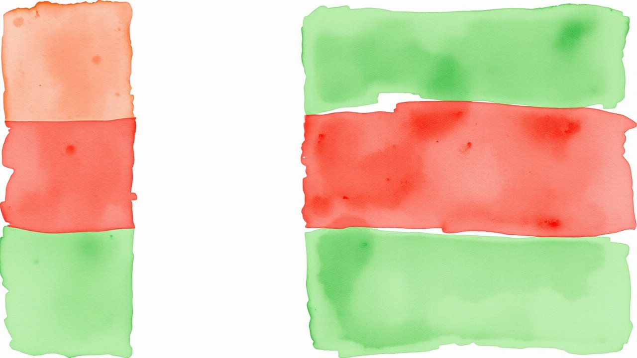 Flag of Madagascar 🇲🇬 in watercolor style