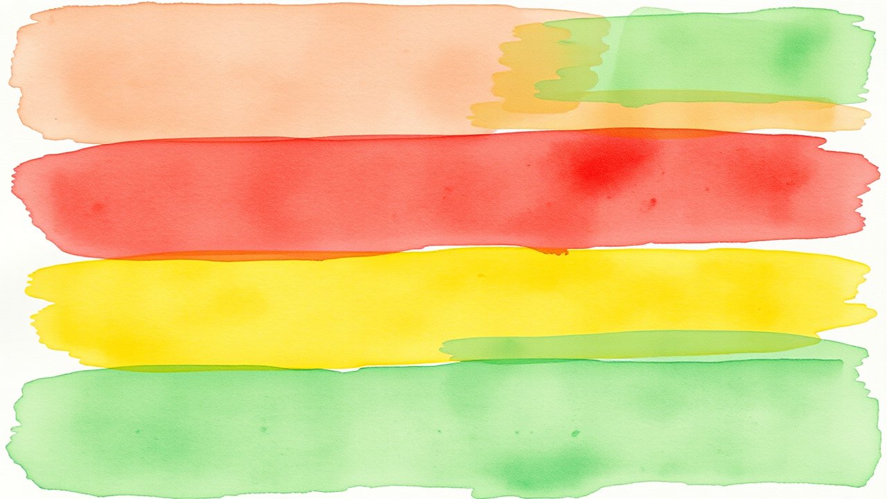 Flag of Mauritius 🇲🇺 in watercolor style