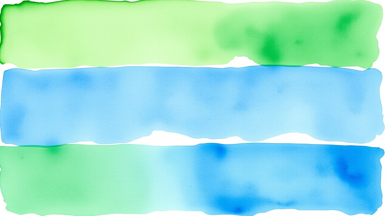 Flag of Sierra Leone 🇸🇱 in watercolor style