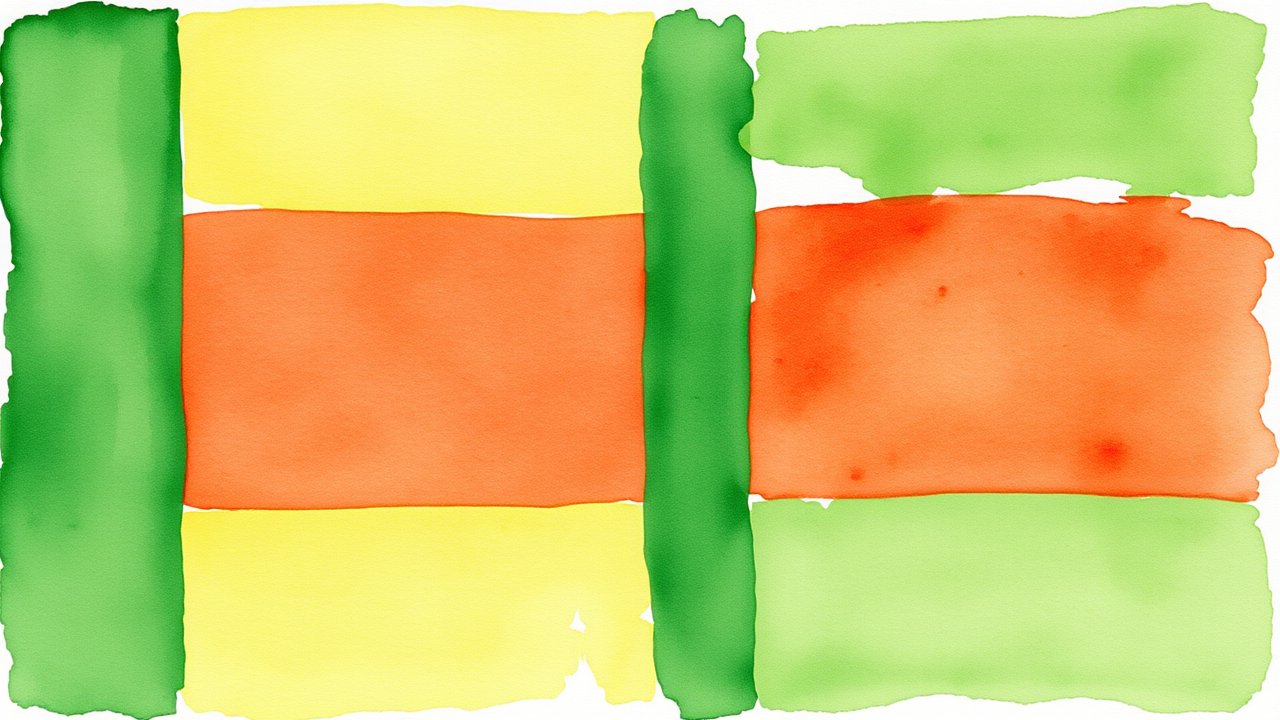 Flag of Benin 🇧🇯 in watercolor style