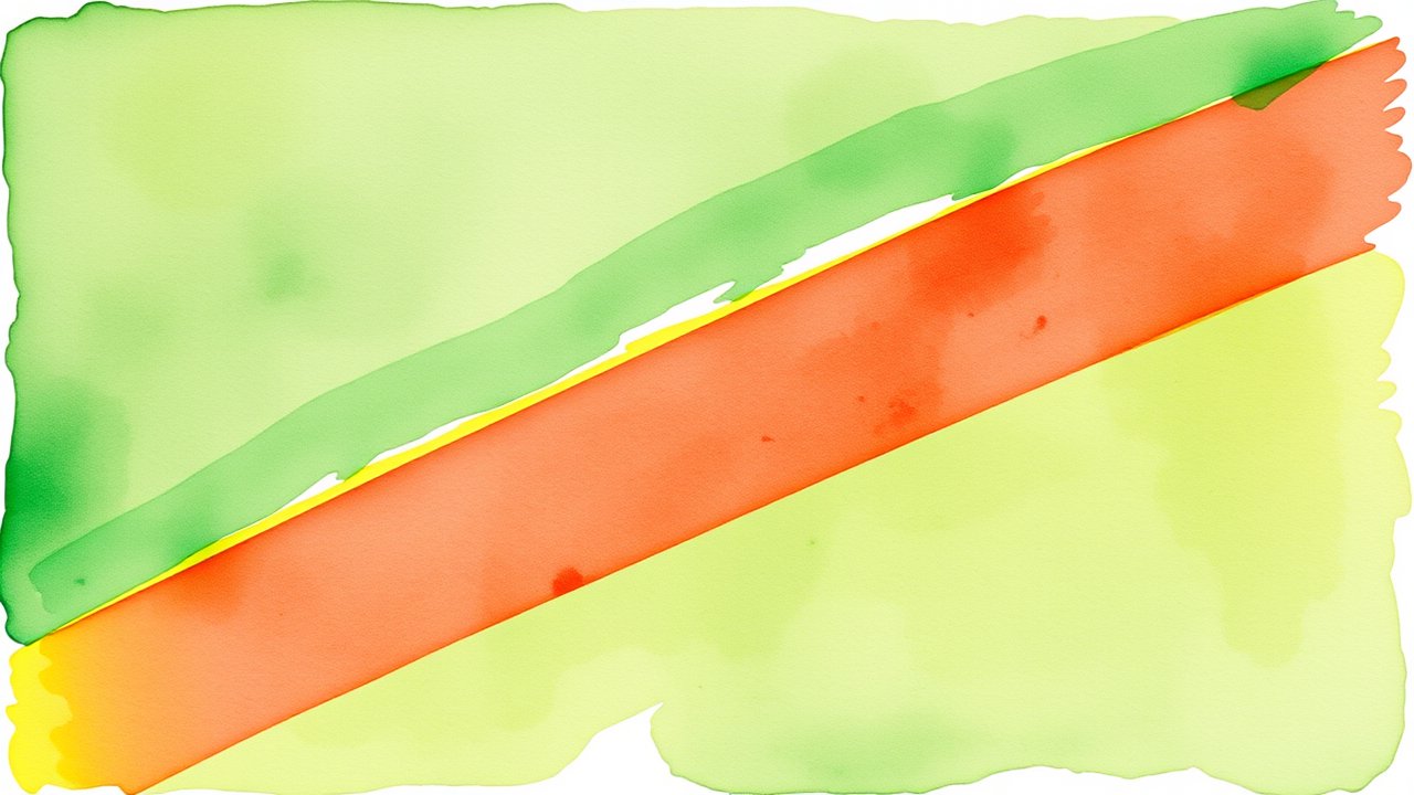 Flag of Congo 🇨🇬 in watercolor style