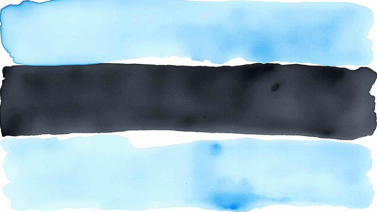 Flag of Estonia 🇪🇪 in watercolor style