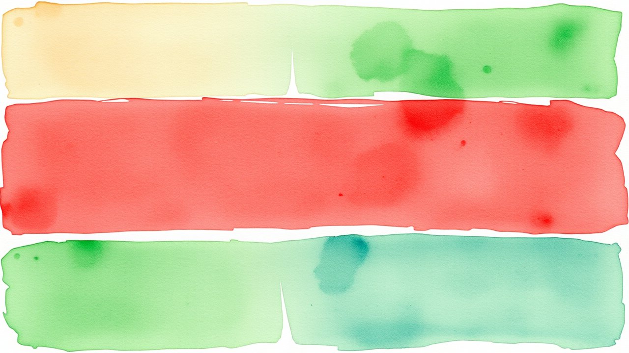 Flag of Gambia 🇬🇲 in watercolor style