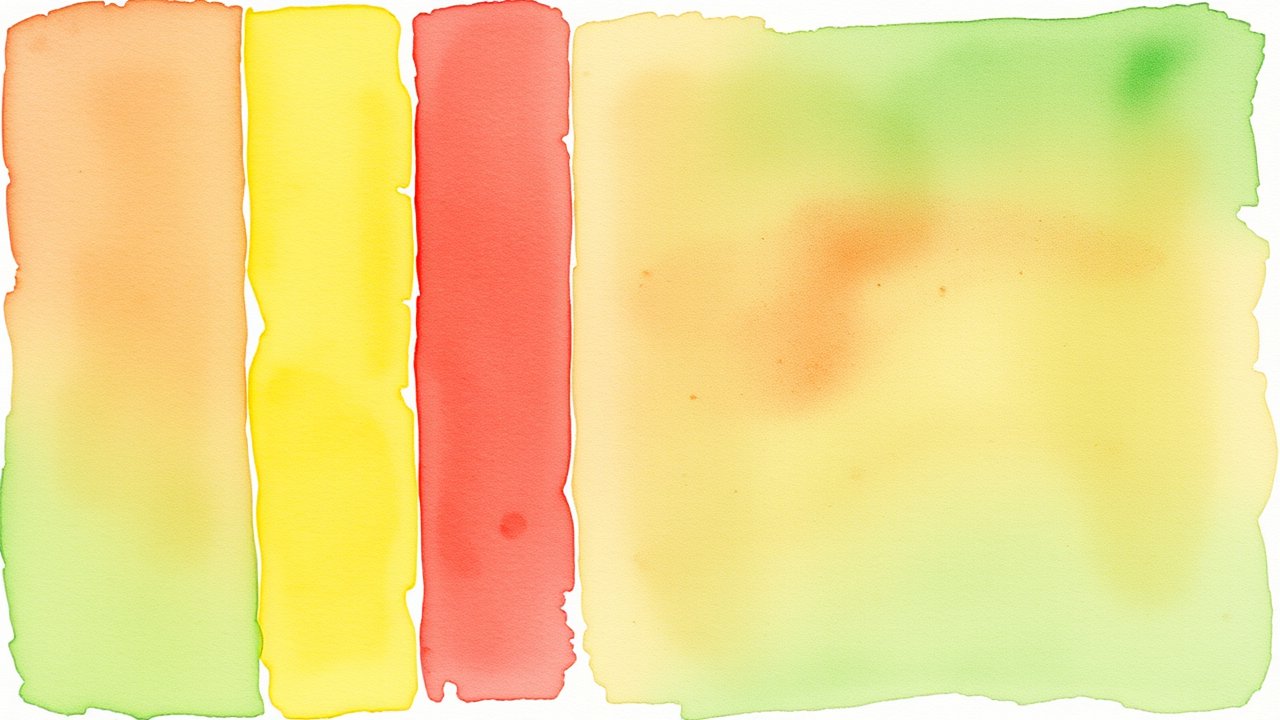 Flag of Guinea 🇬🇳 in watercolor style