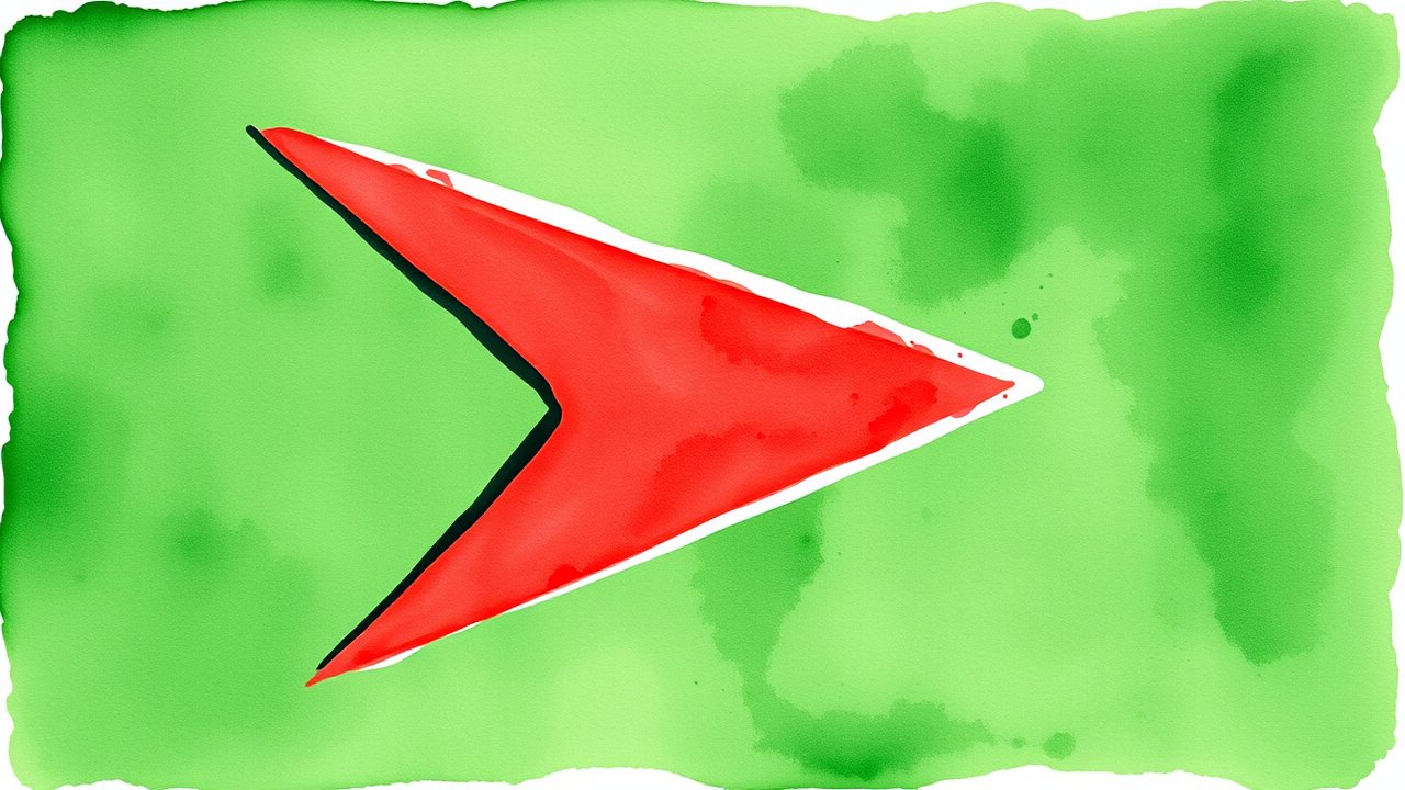 Flag of Guyana 🇬🇾 in watercolor style